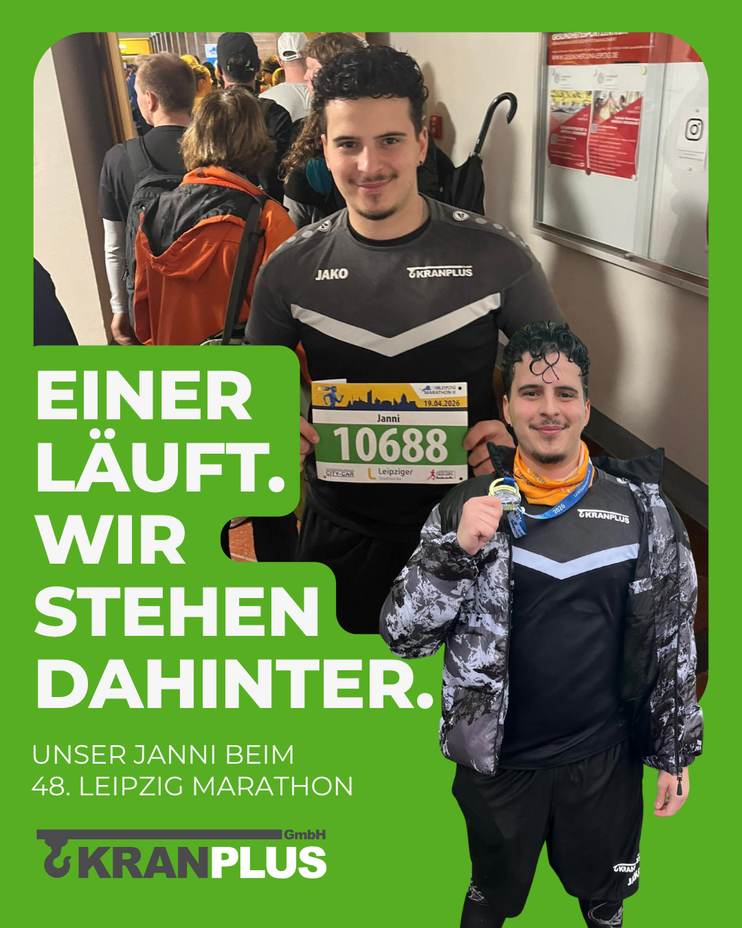 Unser Janni beim 48. Leipzig Marathon